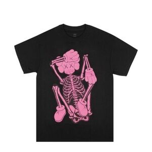 KAWS Skeleton New Fiction T Pink 2021 (KAWS-SS02) Men's Size XXL STREETWEAR